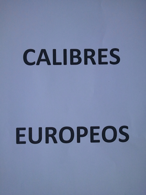 Calibres Europeos